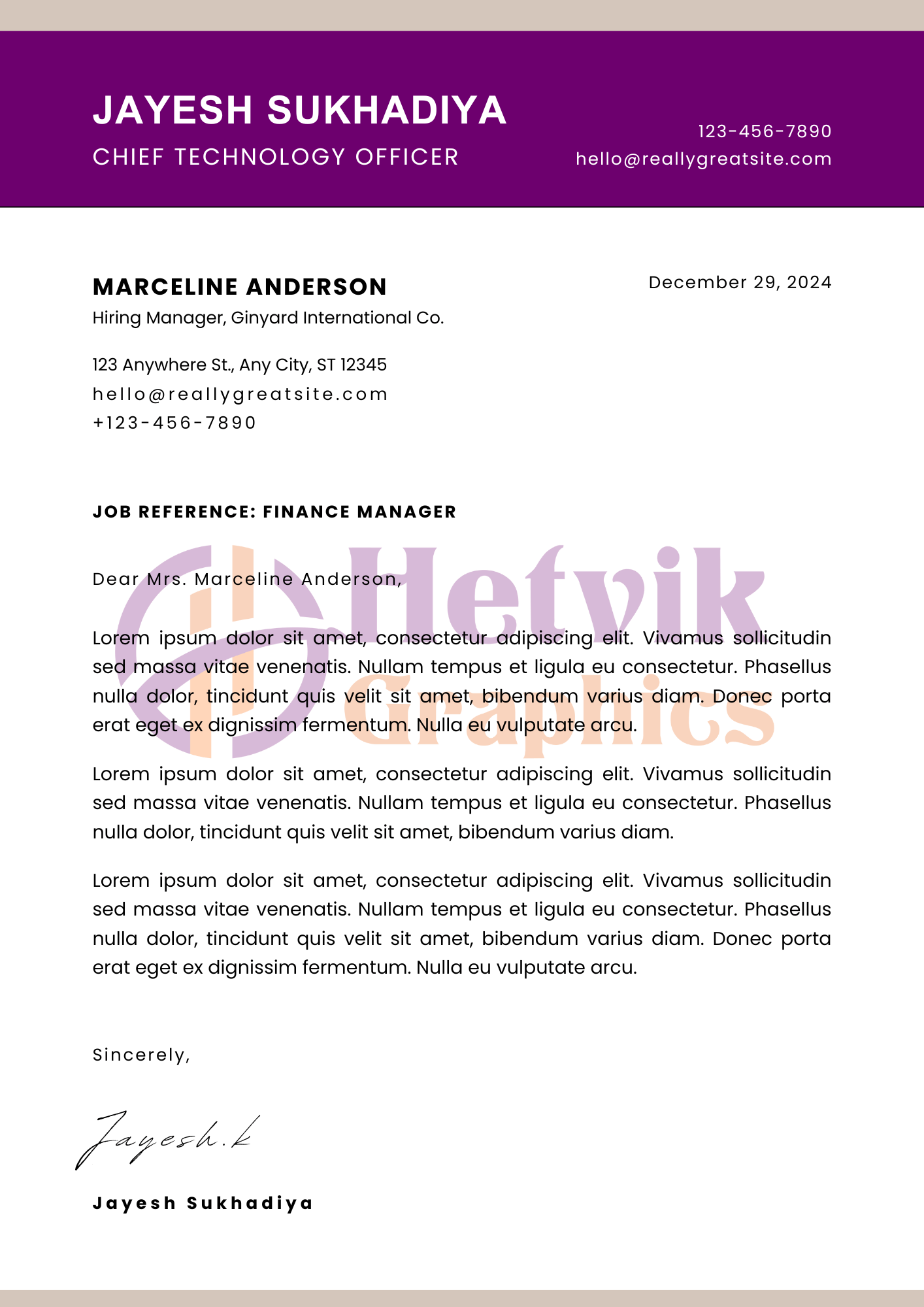 Custom professional letterhead design for branding and communication.
