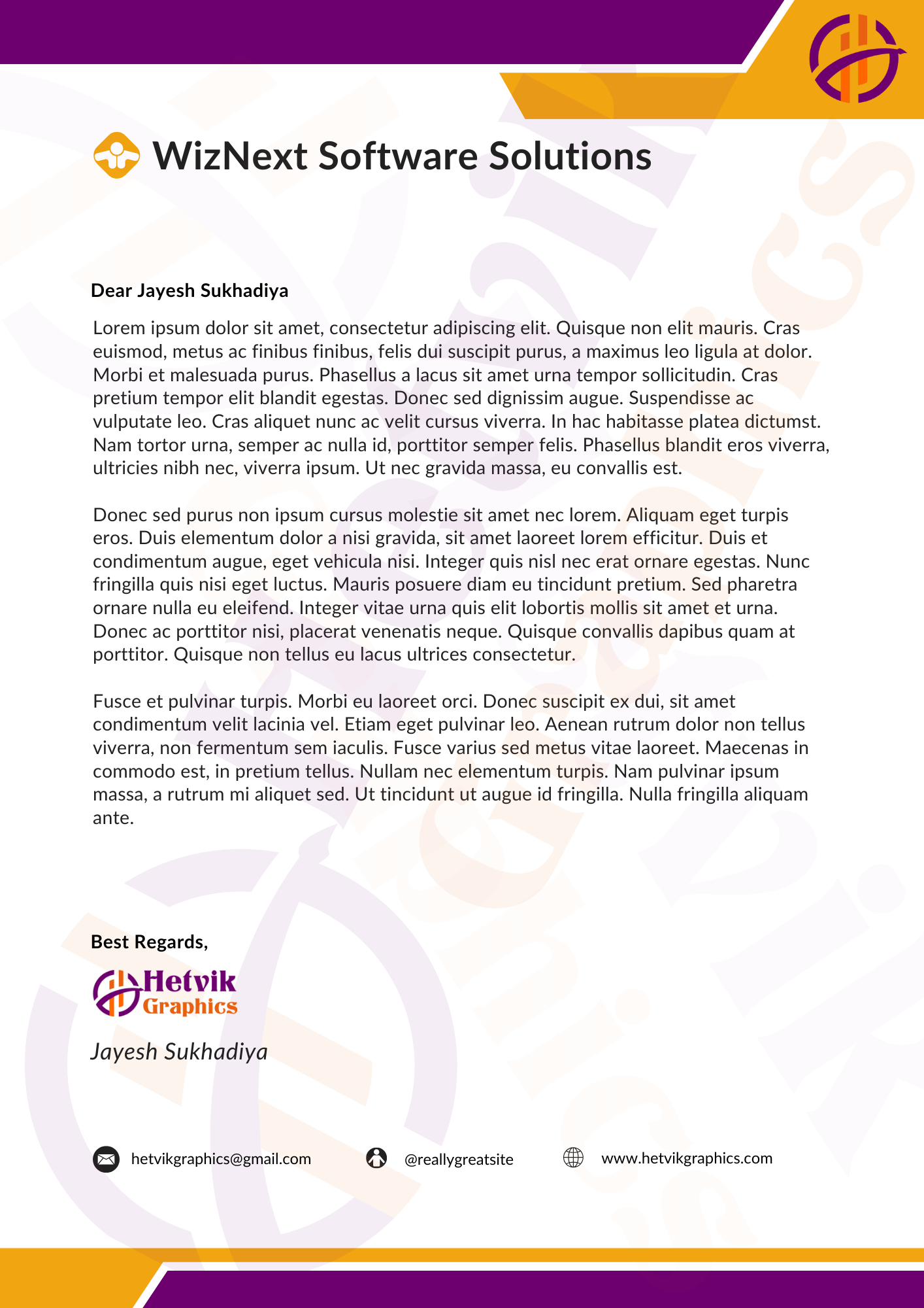 Custom professional letterhead design for branding and communication.