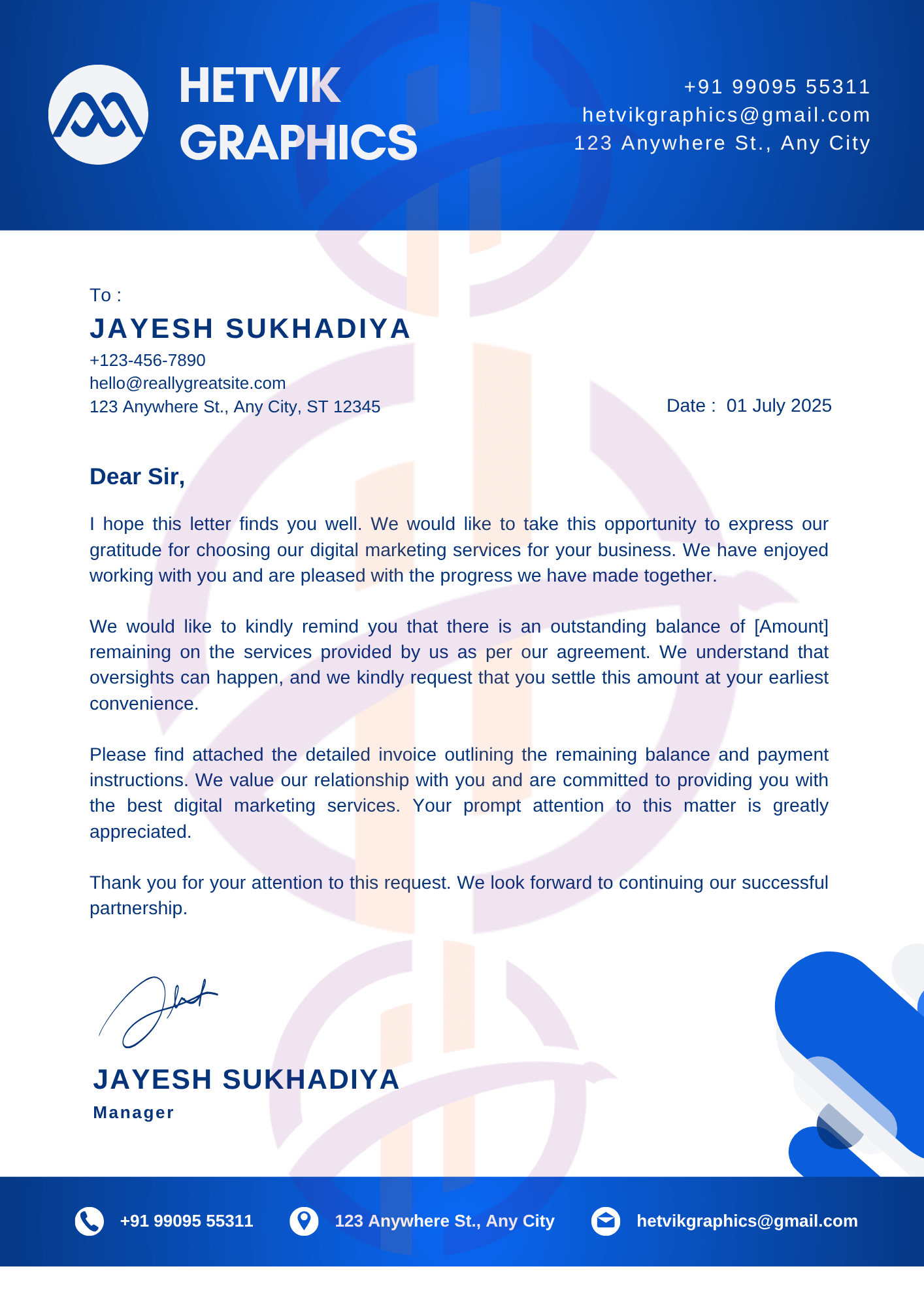Letterhead design tailored for clinics, doctors, and healthcare professionals.
