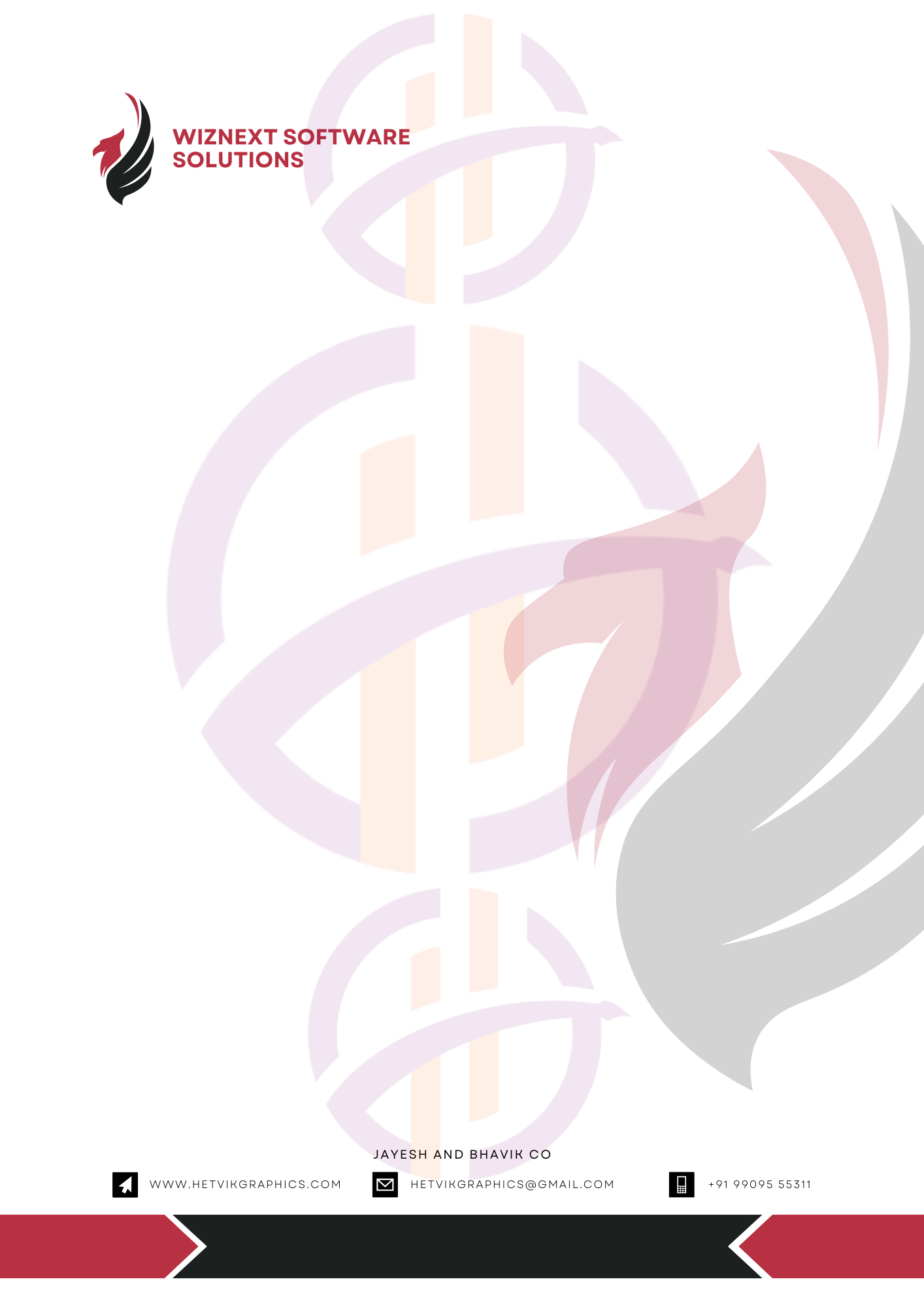 Custom professional letterhead design for branding and communication.