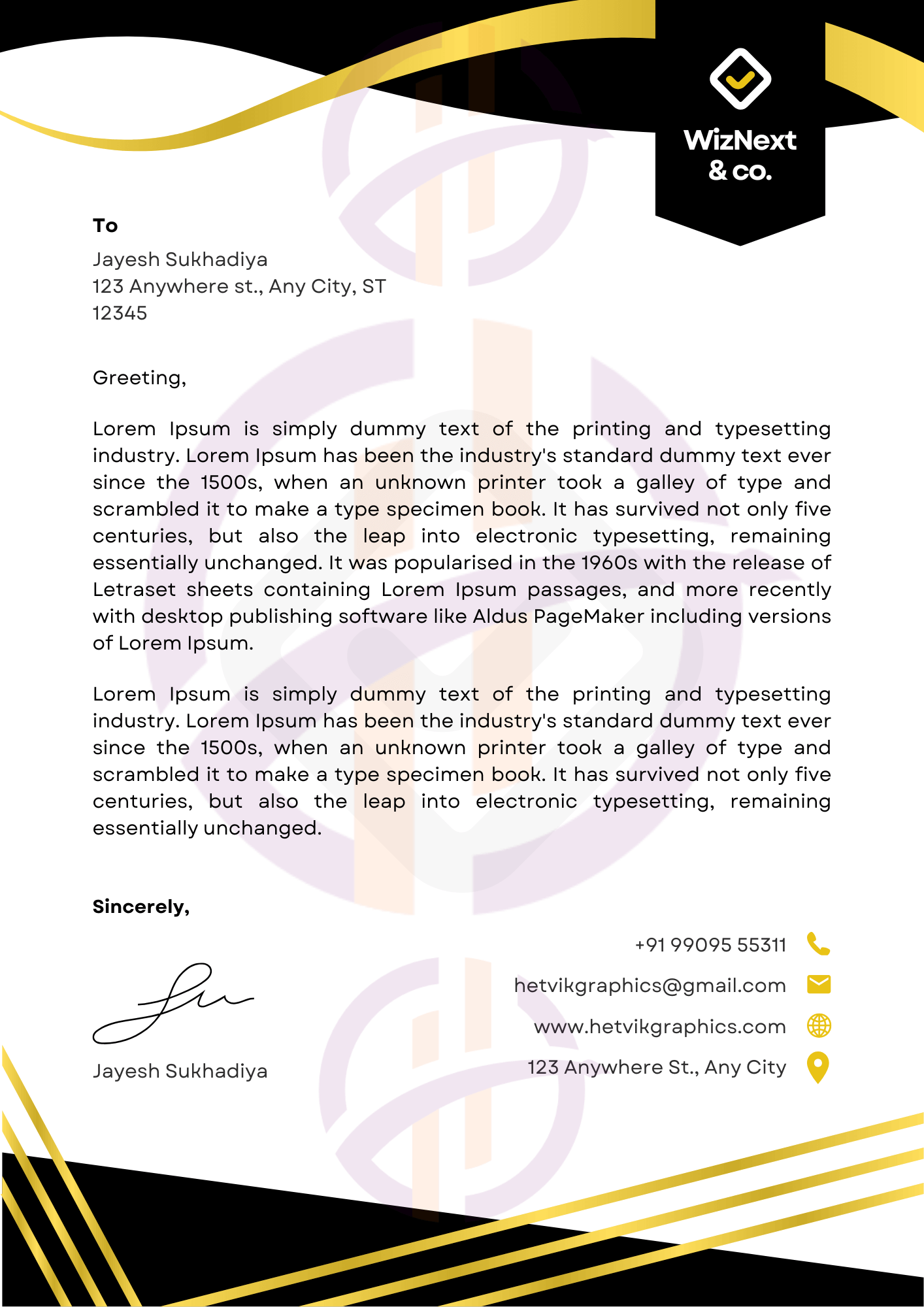 Letterhead design tailored for clinics, doctors, and healthcare professionals.