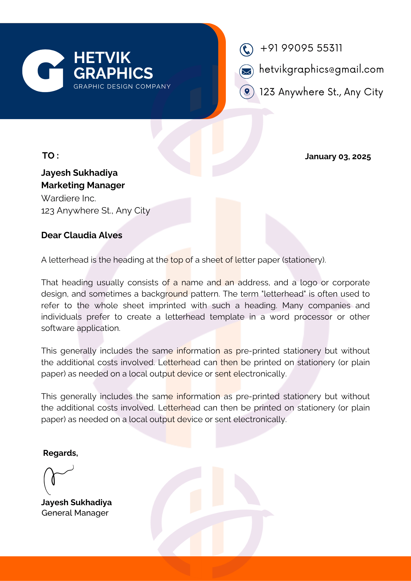 Elegant, Modern, and Brand-Aligned Letterhead Design Service Perfect for Startups, Agencies, Clinics, and All Professional Sectors