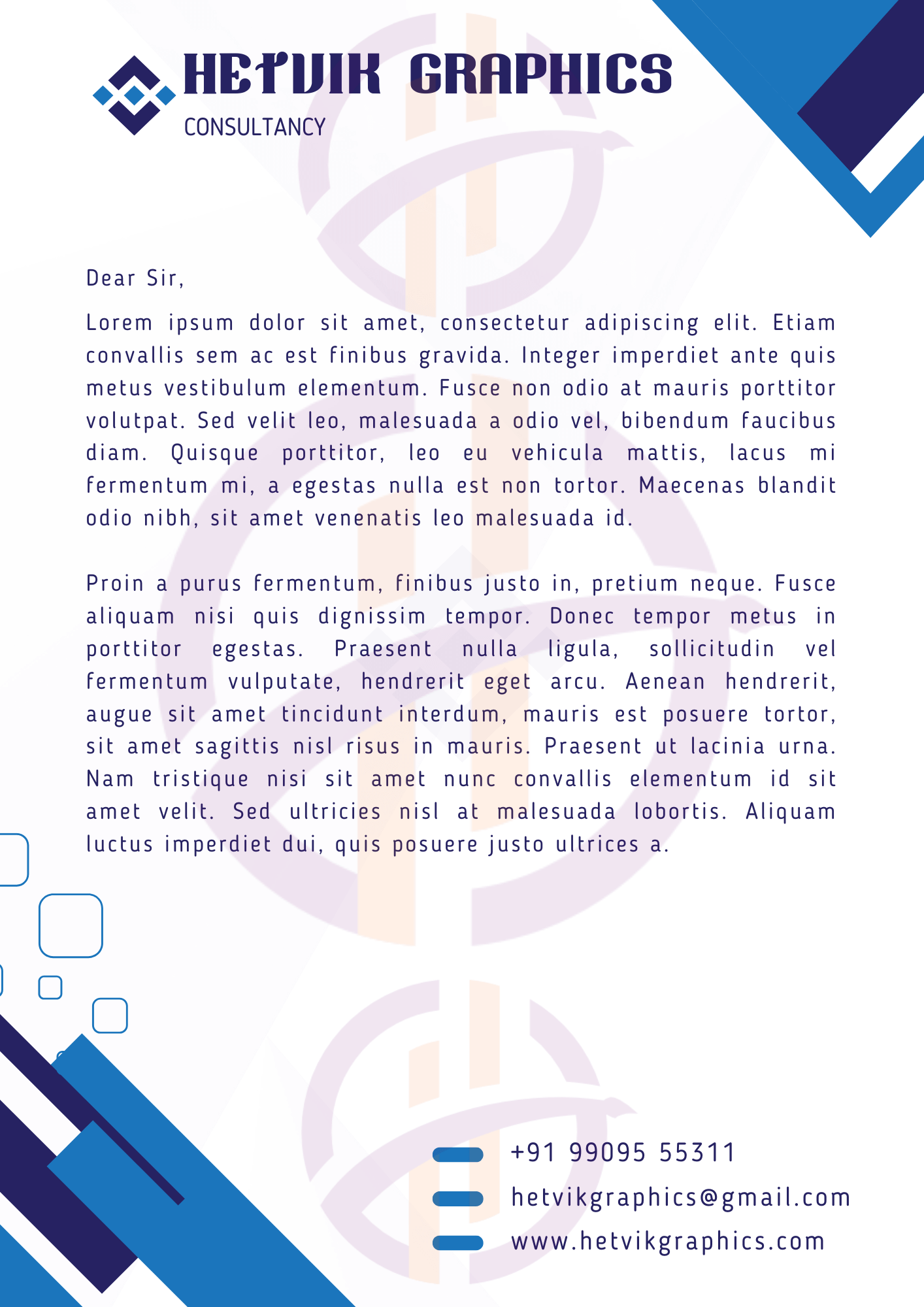 Creative, Minimalistic, and Editable Letterhead Design for Freelancers, Corporate Offices, Educational Institutes, and Medical Professionals