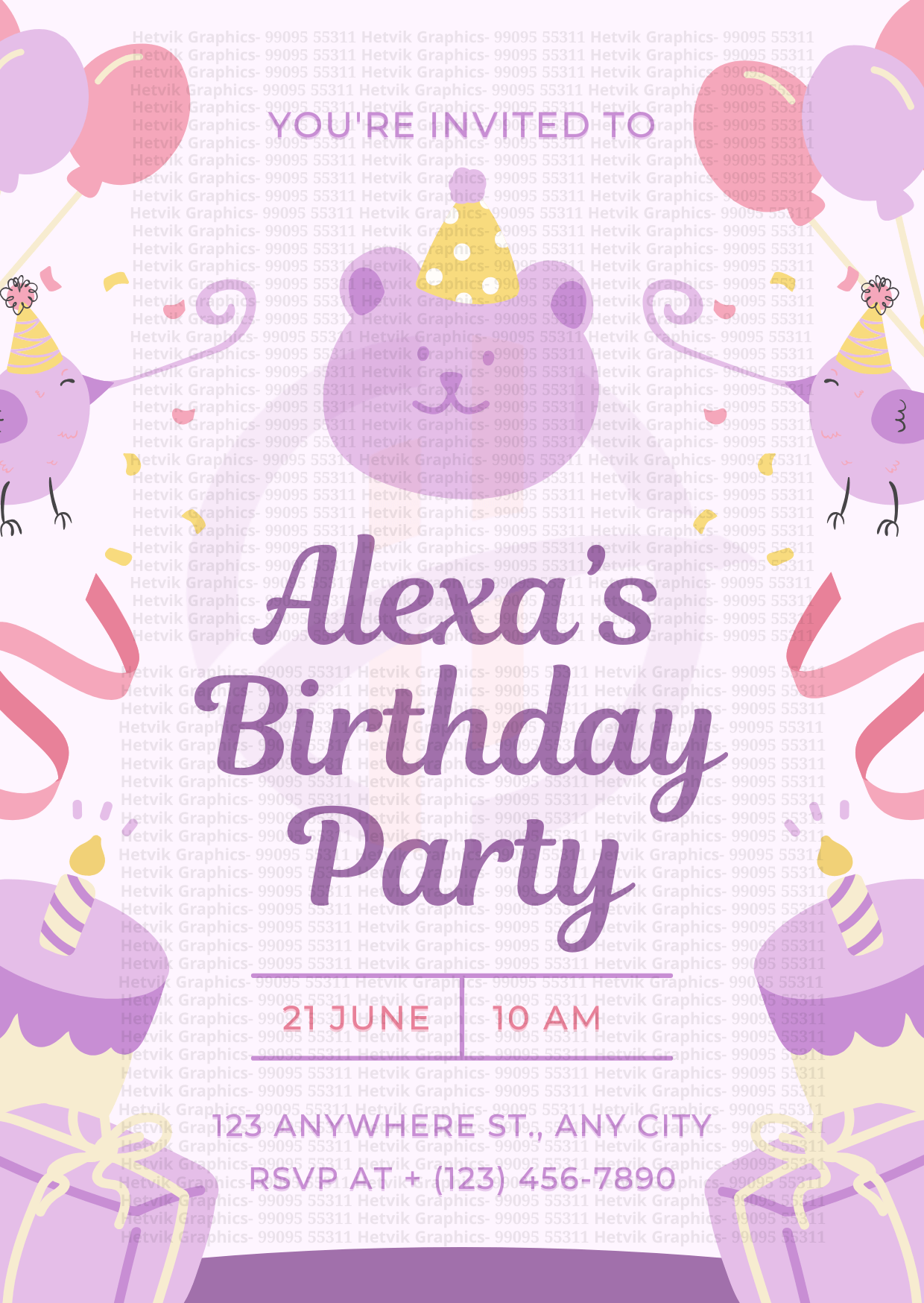 Custom Birthday Cards by Hetvik Graphics - Surat