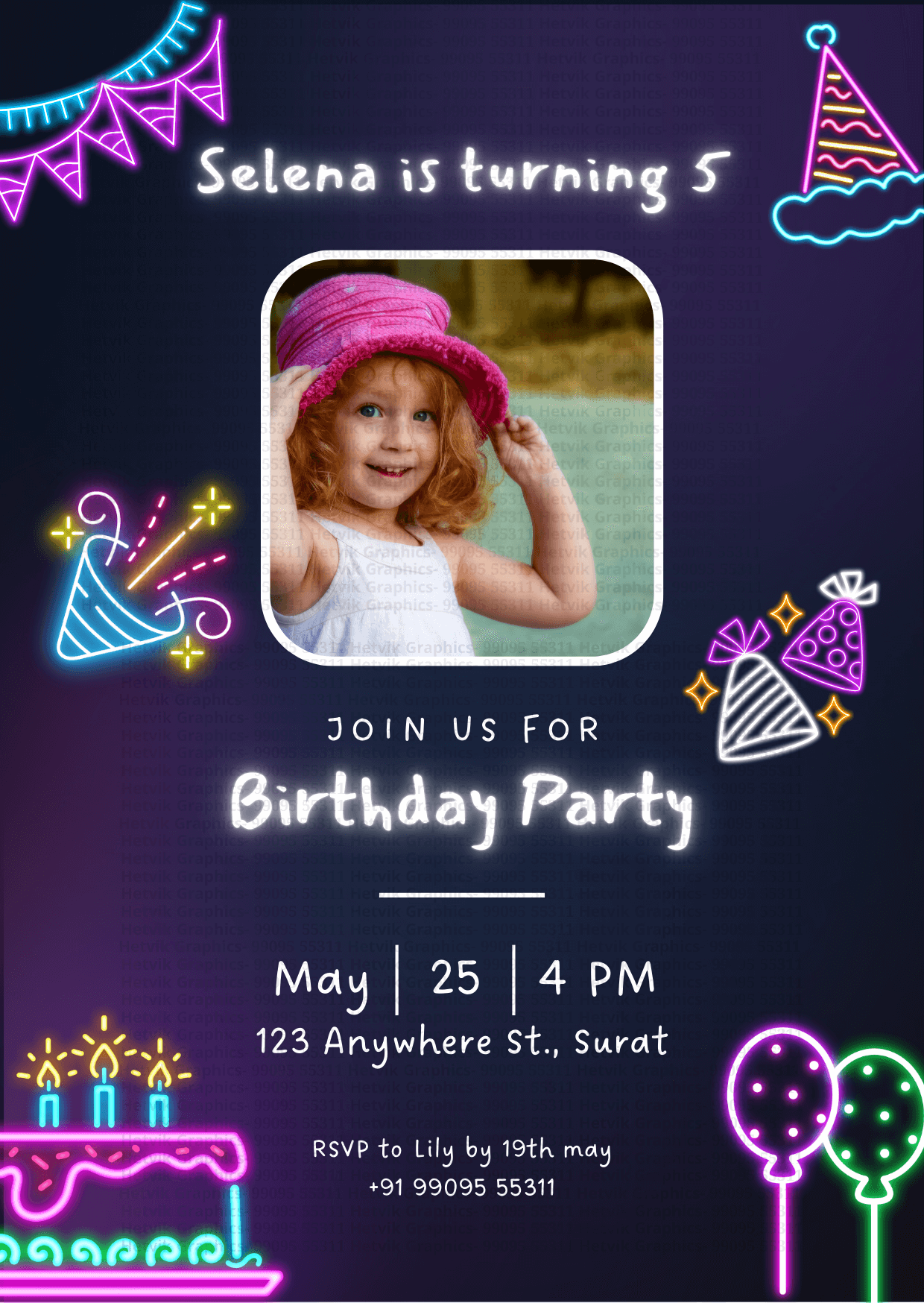 Custom Birthday Cards by Hetvik Graphics - Surat 03