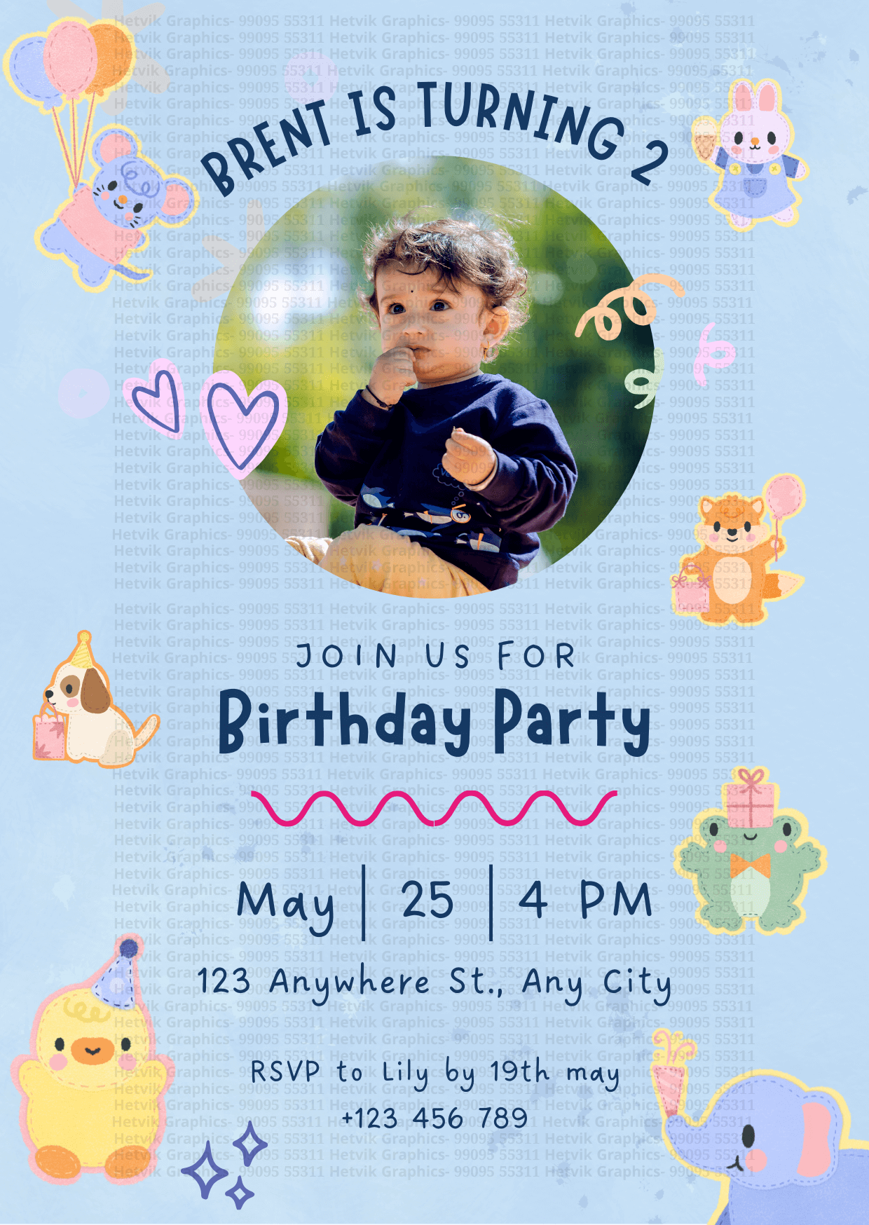 Custom Birthday Cards by Hetvik Graphics - Surat 04