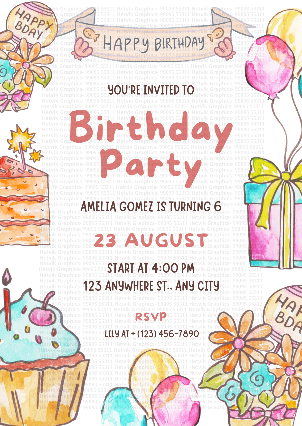 Custom Birthday Cards by Hetvik Graphics - Surat 05