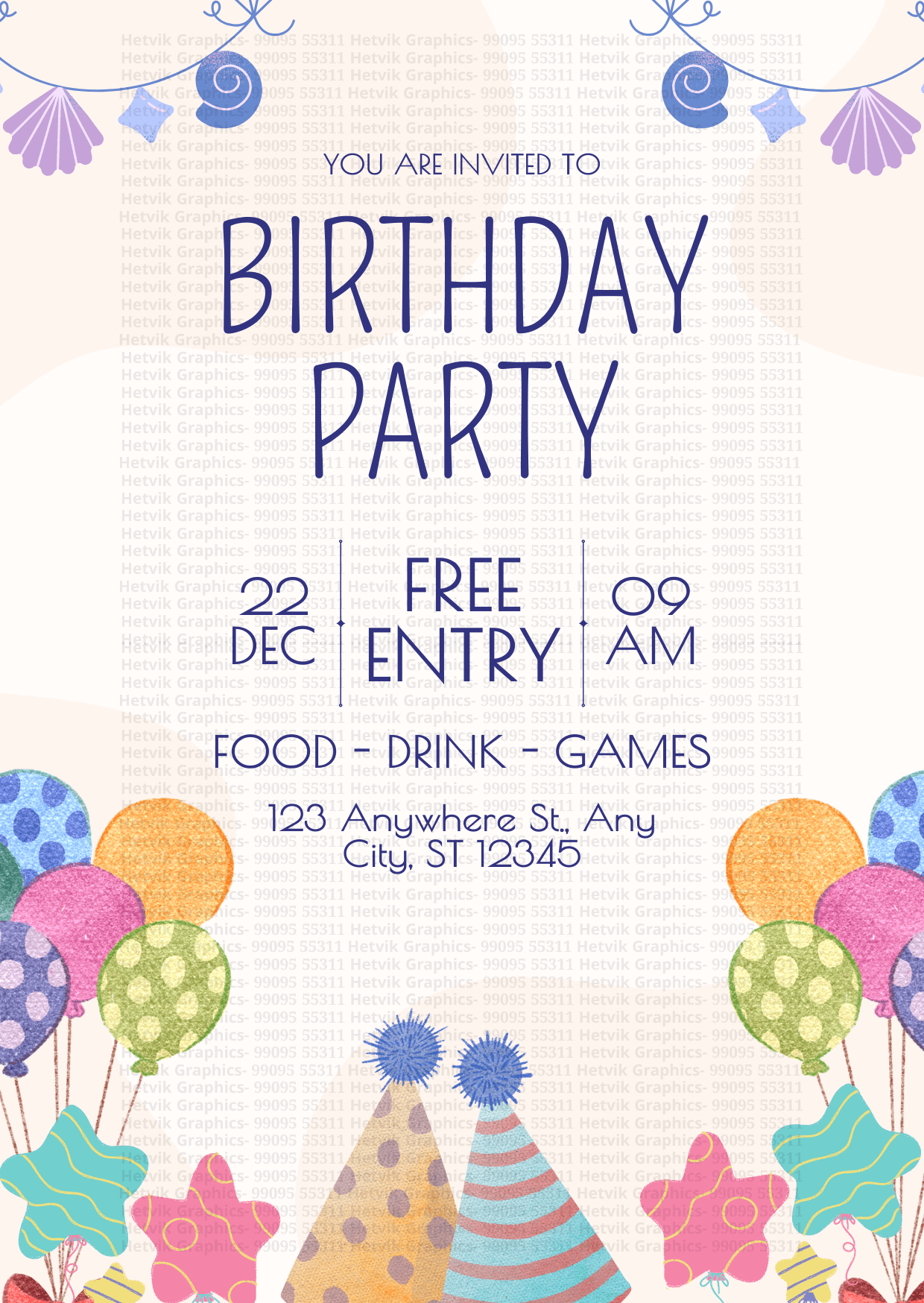 Custom Birthday Cards by Hetvik Graphics - Surat 06