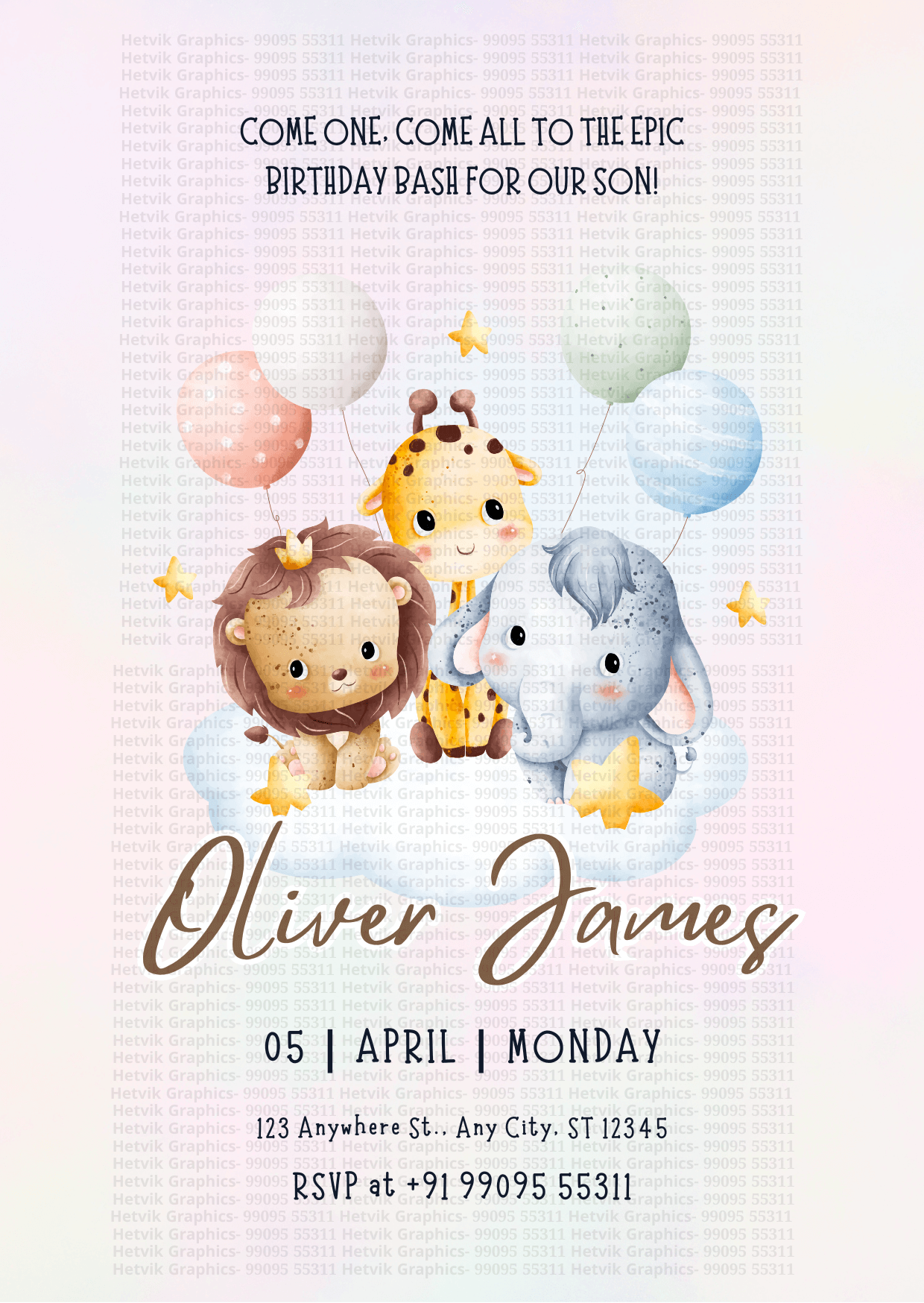 Custom Birthday Cards by Hetvik Graphics - Surat 07