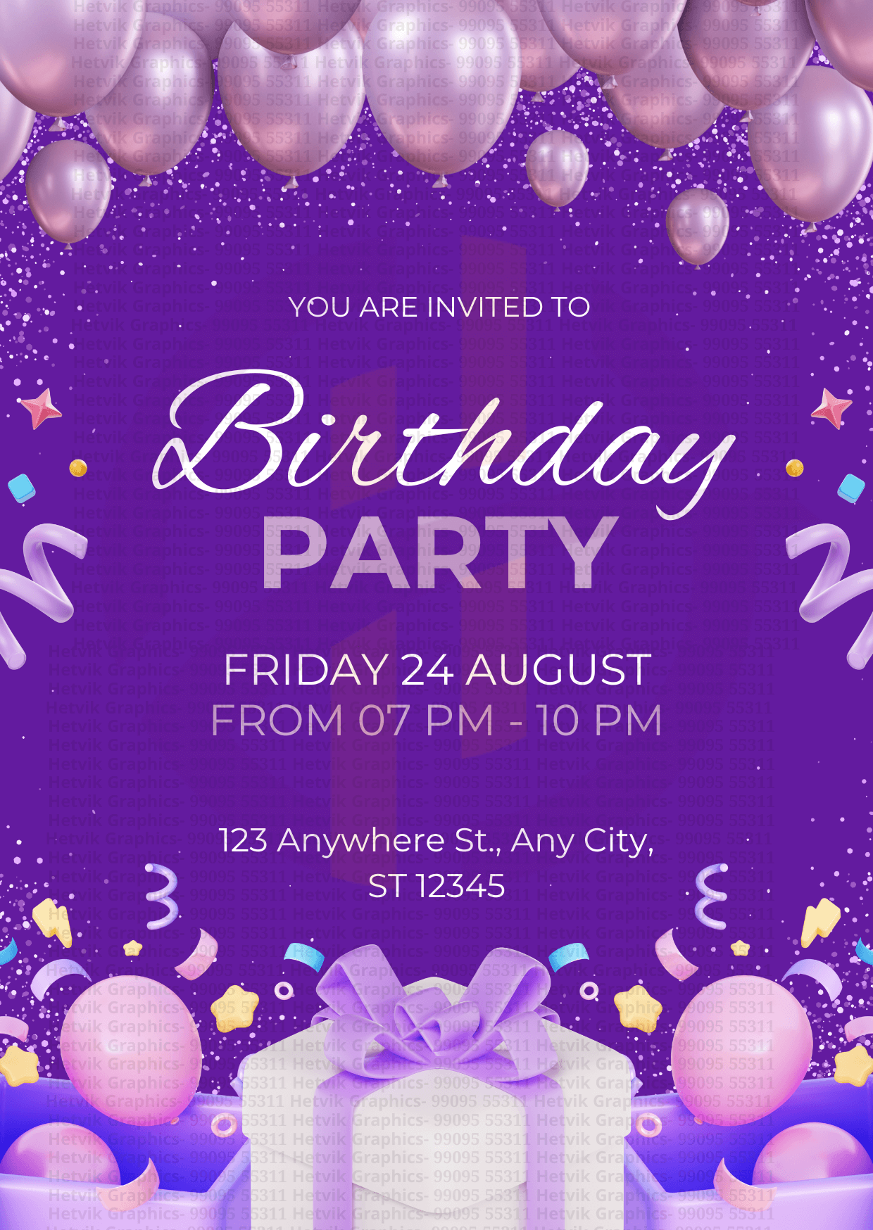 Custom Birthday Cards by Hetvik Graphics - Surat 32