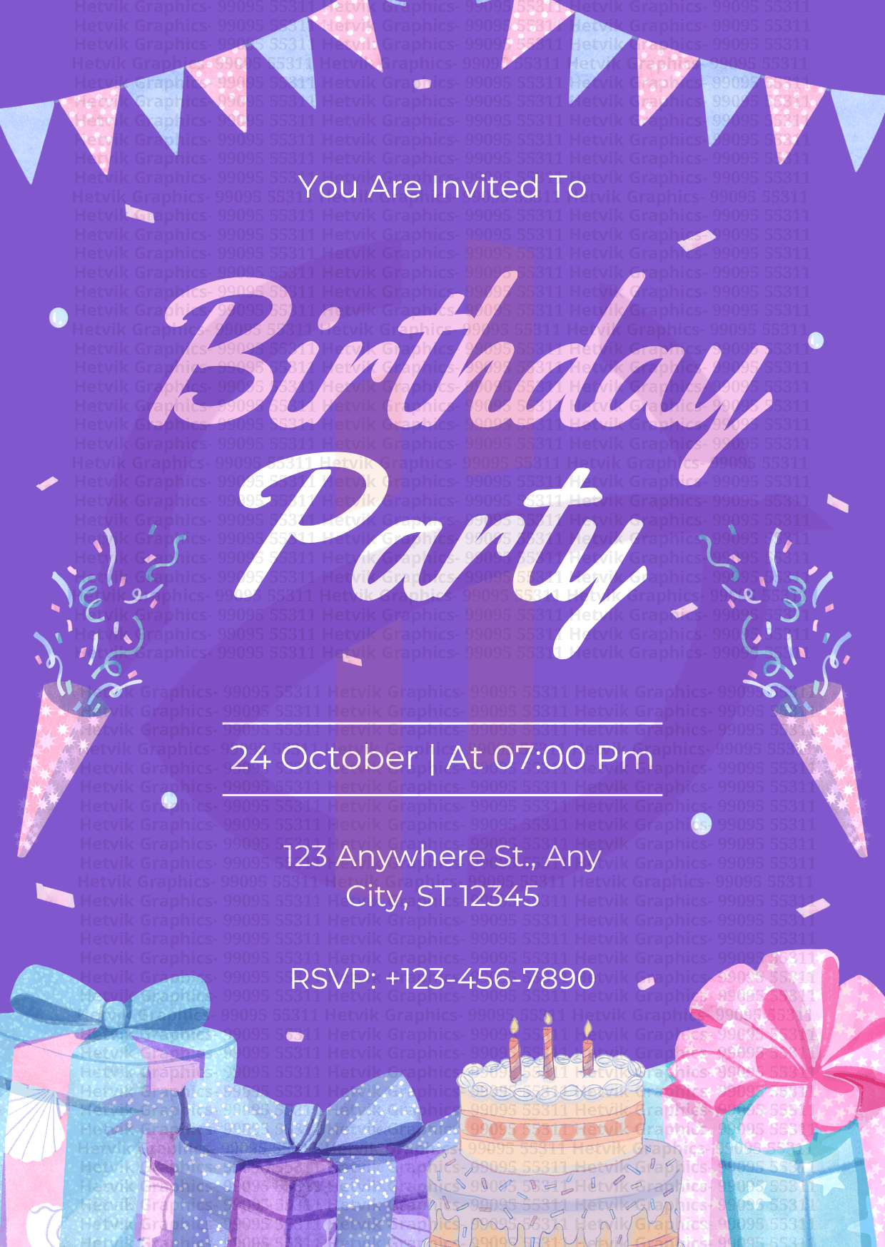 Custom Birthday Cards by Hetvik Graphics - Surat 33