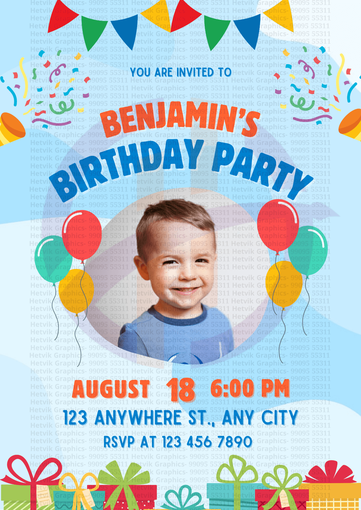 Custom Birthday Cards by Hetvik Graphics - Surat 38